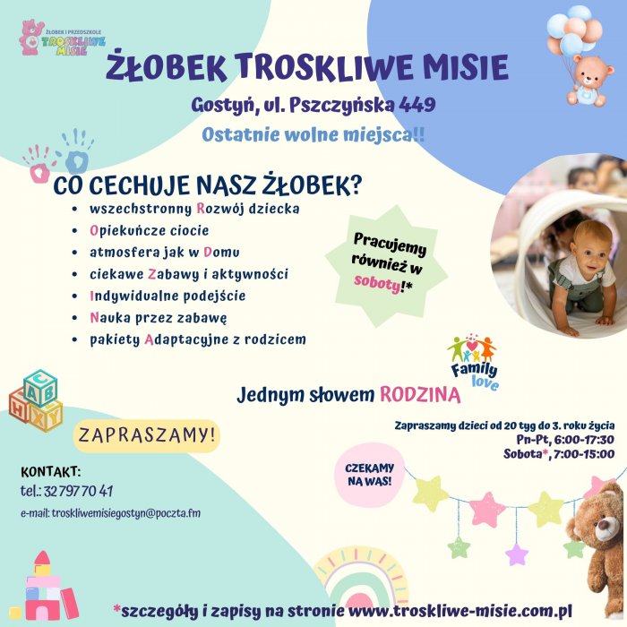 Żłobek GOSTYŃ TM kwadratowy Żłobek GOSTYŃ TM kwadratowy